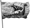 NIBABAEU 120 x 180 cm dekorative Flagge für Haus, Hof, Outdoor, Wikingerschiff, skandinavischer Sturm, Norddruck, Garten, Hof, Rasen-Dekoration