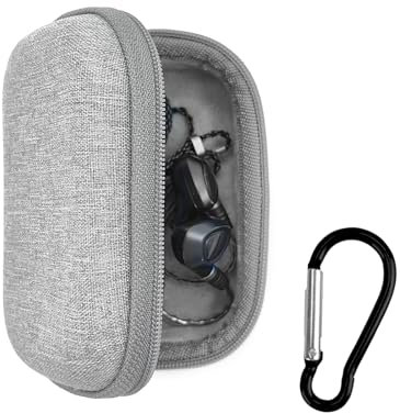 Musiin Hard Shell Case for Monitor Earphone, Compatible with most model as Sony MDREX15AP,YINYOO CCZ Melody,Shure SE215-CL,KZ ZS10 Pro,Shure SE215-CL,MEE audio M6 (Grey)