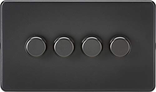 4G 2-way 10-200W (5-150W LED) Intelligent dimmer - Matt Black
