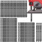 Toaboa Säbelsägeblätter Set 50pcs mit U-Schaft 10 TPI Gerader Sägeblattsatz aus Kohlenstoffstahl Robuster Holz und Kunststoff Sägeblatt Ersatz für Hartholz Weichholz und Kunststoff