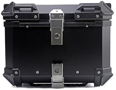 POIBNZ Motorrad Topcase für Harley Davidson Pan America 2020-2024, Multifunktionale Wasserdicht Tragbares Motorradkoffer, Motorrad Reise Aufbewahrungsbox Sicher und Langlebig,45L-Black