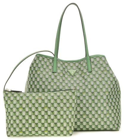 GUESS G Wave Large 2 In 1 Tote Bag L Green Logo