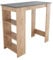 Bimossa Serina Bar Table - Stylish & Durable Kitchen/Dining Table with Storage, Anthracite & White, Manufactured Wood, Scratch-Resistant (Anthracite Top & Oak)