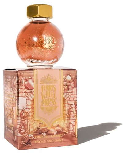 Ferris Wheel Press Fountain Pen Ink, FerriTales Collection, Light Copper with Duochrome Green/Pink Shimmer, 20ml