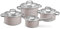 Tescoma 780111 Batteria di pentole con coperchi, 8 pezzi, linea Delight Taupe