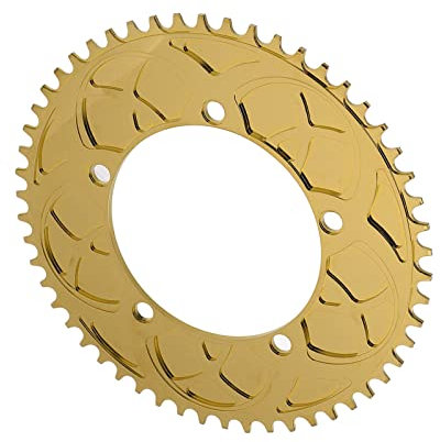 Alomejor 130BCD -Kette 54T Stabile Fahrrad -Einzelkette Zum Klapprad Fahrrad, Vollständige CNC Verarbeitungstechnologie (Titan)