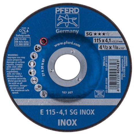 PFERD Schruppscheiben E 115-4,1 SG INOX 10 Stk