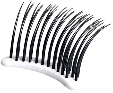 Oshhni Modèle de cils avec base en silicone, réutilisable, facile à nettoyer, maquillage, extension de cils, outil de formation à la greffe pour débutants