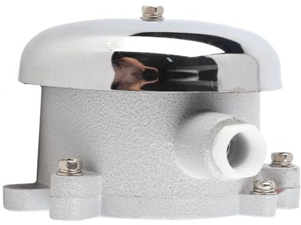 Spacnana Cloche d'école électrique, Cloche d'alarme Incendie, Aluminium Empof de l'explosion de la électrique avec Sonnerie Claire, Détecteurs de Fumée et Alarmes 'Incendie (220V)