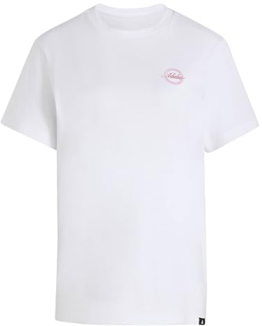 adidas Damen Travel Loose Graphic Shirt, White, M