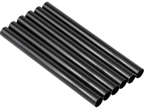 6 Pack Black Pipe Cover 15mm x 200mm,Decorative Effect Sleeve for to Cover Exposed Plumbing