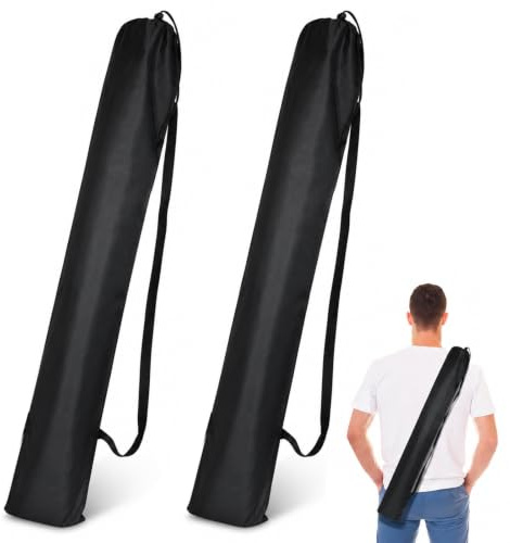 ZMaglorian Funda protectora para sombrilla de playa 2 piezas, Oxford impermeable resistente 145×22cm con asa, para exterior y jardín