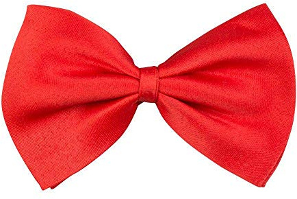 Boland 53103 - Fliege Basic, Rot, Erwachsene, Unisex, Einheitsgröße, Unifarben, Accessoire, Anzug, Hemd, Kostüm, Karneval, Mottoparty, Alltag