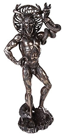 Keltische Mythologie polytheismus Cernunnos gehörnter Gott Statue von Künstler Maxine Miller 45,7 cm hoch