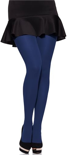 Merry Style Damen Mikrofaser blickdichte Strumpfhose plus size MS 162 60 DEN(Jeans, XL (44-48))