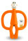 Matchstick Monkey, Original Teether & Gel Applicator, Antimicrobial Silicone Teething Toys for Baby, Easy to Grip, BPA Free, 3 Months Old+, 10.5 cm, Orange Monkey