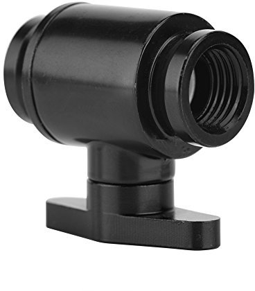 Richer-R G1 / 4 Zoll Kugelventilanschluss, Chrom, Ventil aus Aluminium für Wasserkühlungssystem (schwarz)