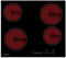 Cookology TCH601 60cm Electric Ceramic Hob Cooktop in Black - 4 Cooking Zones - Built-in Worktop - Touch Controls - With Timer - 9 Heat Levels - Child Lock