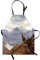 ABAKUHAUS Hirsch Kochschürze, West Ross Mountain View, Unisex-Küchenlätzchen mit verstellbarem Hals für Kochen Gartenarbeit, 67 cm x 80cm, Braun weiß