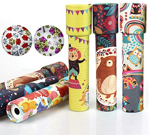 Vientiane Klassisches Kaleidoscope Spielzeug, 6 stücke Kaleidoskop, Klassisches Papier-Kaleidoscope, Klassisches Spiel Lernspielzeug, Kinderkaleidoskop, Kaleidoskop Spielzeug Kinder(Zufällige Farbe)