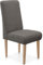 CAVADORE Esszimmerstuhl Malm / Polsterstuhl für Küche oder Esszimmer / Passend zur Küchengarnitur Malm / Leichte Fleckenentfernung dank Soft Clean / 48 x 103 x 62 / Flachgewebe: grau
