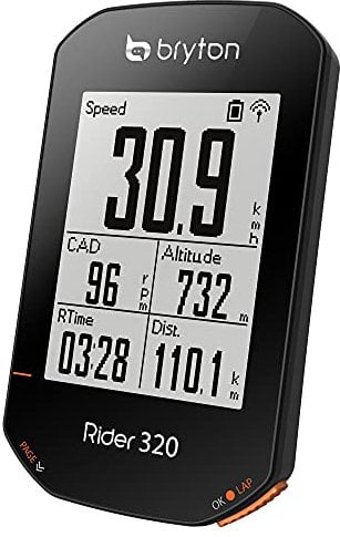 Bryton Rider 320T Gps Cycle Computer Bundle With Cadence and Heart Rate, Blacl, One Size R