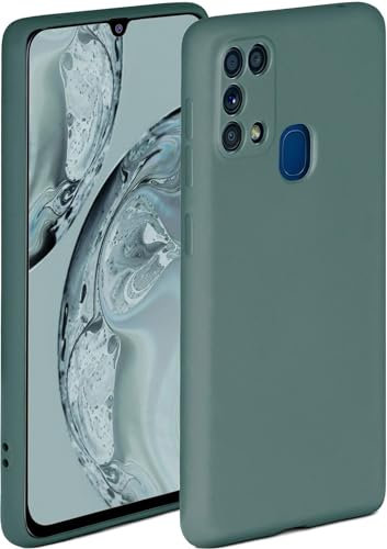 ONEFLOW Soft Case für Samsung Galaxy M31 Hülle aus Silikon mit Kameraschutz, Silikonhülle mit erhöhtem Schutz fürs Display, Backcover Schutzhülle, weiche Handyhülle, Petrol