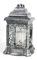 BURI Linterna para Tumba con Luz de Aceite 26cm Plata Decoraciones de Tumba Velas Tumba Luz Tumba Cementerio