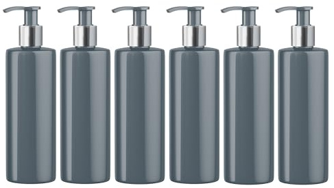 Print Maniacs 500ml Dispenser Pump Bottle - Grey PET Plastic, Customisable DIY Refillable Bathroom Hand Lotion Soap Bottle (8)