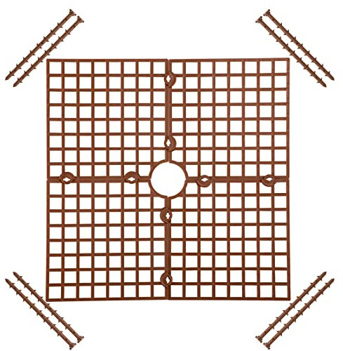 Goosacyon 2Pcs Plant Pot Grid Cover, Square Plant Flower Protector Plant Support for Plants Indoor Outdoor