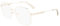 LONGCHAMP Damen LO2148 Sonnenbrille, GOLD/IVORY, 55