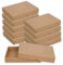 Faltschachtel 10 x 14 x 2,5 cm, Braun, Deckel, Kraftkarton - 10 Schachteln/Set