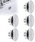 Tappo Troppo Pieno,Tappo Lavandino Cucina,Tappo Lavandino Bagno,Copriforo Lavabo,Anelli Tappi Troppopieno,Tappo per Troppo Pieno Foro del Lavandino Decorativo Bagno Cucina Copertura Rotonda,5 Pezzi