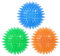 HDKAJL Hundeball Quietschend Unzerstörbar, Hundespielzeug Quietschend, Quietschspielzeug Hund, 3 Stücke Hundespielzeug Ball Set, Quietschball für Große Kleine und Mittelgroße Hunde (Blau/Grün/Orange)