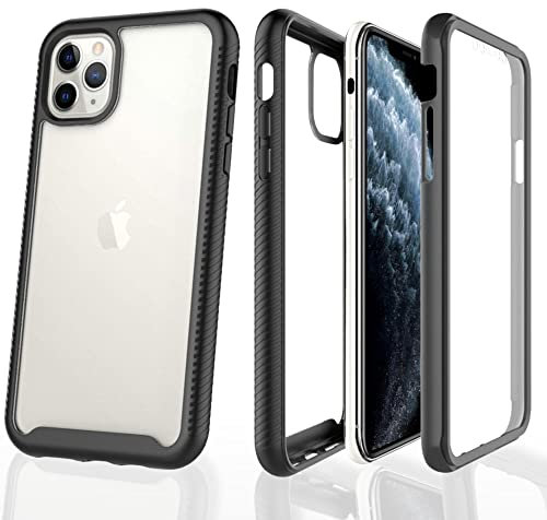 Black iPhone 11 Pro Max Case Shockproof |6.5 inch| 11 pro max phone case Slim Design, Scratch Resistant & Full Phone Visibility. Durable & bumper iphone 11 pro max cover.