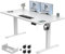 Homall Electric Standing Desk 140x70cm Height Adjustable Sit Stand Desk with USB Charging, Time Reminder, 3 Memory Settings, Wire Management Tray, White