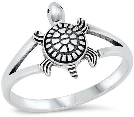 Joyara Sterling Silber 925 Schildkröte Ring