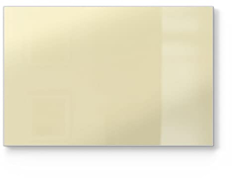 DEQORI Schneidebrett aus Glas | groß 30x20 cm | Unifarben - Beige | Design Schneideplatte für Küche | Frühstücksbrett antibakteriell & rutschfest | Glasplatte & Servierplatte