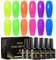 MTSSII UV Nagellack Neon Night Glow Gel Nagellack Set UV Jelly Gel 6 Stück Neon Pink Blau Yellow Gelb Gellack Glow in the Dark Nagel Design Maniküre Set