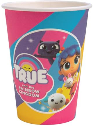 Smiffys Tazze per tavola della festa a temaTrue and The Rainbow Kingdom, 266 ml