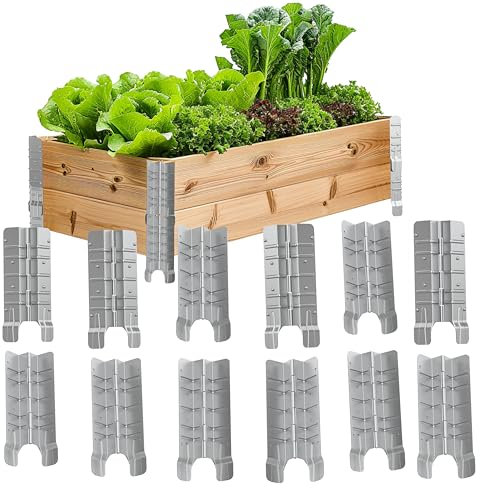 XANADU 8 Pallet Collar Hinges - 12 PCS, 3 Layers, Galvanized Steel, Industrial Style, Perfect for Custom-Depth Raised Garden Beds, Pet Enclosures, and Home Storage Solutions