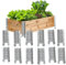 XANADU 8 Pallet Collar Hinges - 12 PCS, 3 Layers, Galvanized Steel, Industrial Style, Perfect for Custom-Depth Raised Garden Beds, Pet Enclosures, and Home Storage Solutions