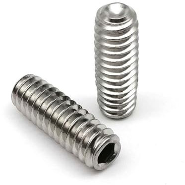 50 Stück UNC 2#-56 4#-40 5# 6#-32 8#-32 US-Standard 304 Edelstahl Schwarz Innensechskant Innensechskant Gewindestift Madenschraube-6-32,1/4, Edelstahl 304