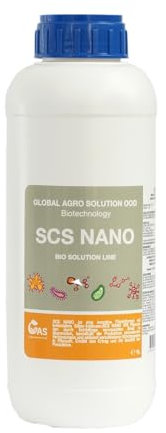 Global Agro Solution SCS Nano – Organischer Nanobiostimulator mit Nanosilber, Chitosan & Enzymen – Für Zellschutz, Ertragssteigerung & lange Vegetationsdauer – 1 L