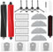 VIEWALL Accessori Set per Roborock S8 Pro UItra Parti Ricambio Include 2 Spazzole Principali,1 Spazzola Autopulente,4 Spazzole Laterali,4 Filtri,4 Sacchetti per la Polvere,4 Salviette