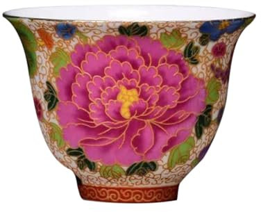PRETYZOOM Enamel Ceramic Floral Tea Cup Ceramic Japanese Tea Cup Ceramic Drinking Cups Mugs Gong Fu Cup British Cups Ochoko Cups Ceremony Accessories Ceramics Drinks Travel