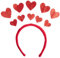 Brandsseller Haarreif Herzen rot Amor Kopfschmuck Karneval Fasching Halloween Motto Party Verkleidung Accessoires