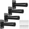 BRTGYM Wall Mounted Weight Plate Holder, Fit 2inch Olympic Weight Plates, Max Weight Capacity 275 lb, Heavy Iron Construction, Mounting Hardware Included