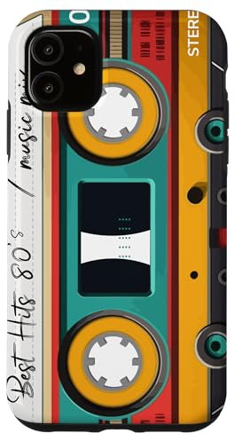 Kassette Audio Musik Retro Jahr 1980 - 80s Mix Best of Hülle für iPhone 11