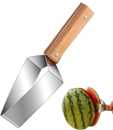 Coupe Pasteque | Coupe Tranche De Pastèque | Coupe Pastèque En Acier Inoxydable | 2024 Nouveau Couteau Pasteque | Gadget Cuisine Trancheuse Fruits | Coupe-fruits Portable Pour Gadgets Cuisine Camping